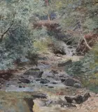 Birnam Watercolour Signed, titled and dated 1886 lower right 25.5 x 22.2cm (10 x 8½ in.) Provenance: Property of the artist's family Thence by descent by William Henry Millais, 1886, Watercolour, sold Apr 2019
