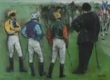In the Paddock Pastel Signed lower right 58 x 82cm (22¾ x 32¼ in.) Provenance: Jonathan Cooper, London by Jay Kirkman, Pastel, sold Apr 2019