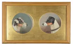 Untitled by John Alfred Wheeler, Oil on board Each signed Both, sold Feb 2019