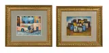 Landscapes Oil on board, a pair Both signed, one dated 74, the other inscribed Paris Each 17.5 x 22.5cm (6¾ x 8¾ in.) (2) by G. Tessitore, Oil on board, a pair Both signed, one dated, sold Jan 2019