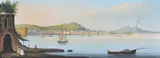 Naples Gouache Signed lower left 11 x 29.5cm (4¼ x 11½ in.) Provenance: Les Cadeaux, Naples by R. Lauro, Gouache, sold Jan 2019