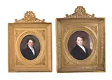 Portrait of a gentleman Enamel Signed and dated le Ch er by Jean-Baptiste Jacques Augustin, Watercolour on ivory, sold Jan 2019