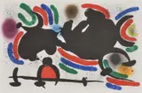 Untitled by Joan Miró, Lithograph printed in colours Later inscribed in pencil, sold Jan 2019
