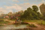 Near Malvern, Worcestershire Oil on canvas Signed and dated 1906 lower left 39 x 59.5cm (15¼ x 23¼ in.) by Carl Brennir, 1906, Oil on canvas, sold Dec 2018