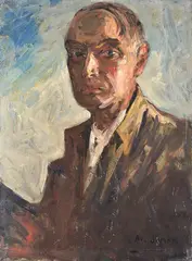Autoportrait à l’âge de 63 ans by Armand Jamar, 1933, Oil on canvas, offered Dec 2018