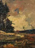 Vallée de la Lienne Oil on canvas Signed and dated 1937 lower right 75 x 55cm (29½ x 21½ in.) Provenance: Collection Dr by Armand Jamar, 1937, Oil on canvas, offered Dec 2018