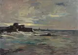 Marine avec voiliers et rochers Oil on canvas Signed and dated 1932 lower right 70 x 100cm (27½ x 39¼ in.) Provenance: Collection Dr by Armand Jamar, 1932, Oil on canvas, offered Dec 2018