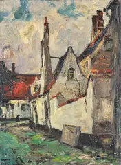 Bruges – Le Béguinage by Armand Jamar, 1931, Oil on canvas, offered Dec 2018