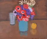 Still life of flowers Oil on canvas Signed lower right 45 x 55cm (17½ x 21½ in.) λ Indicates that this lot may be subject to Droit de Suite royalty charges by Desmond Harmsworth, Oil on canvas, sold Dec 2018