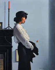 Valentine Rose by Jack Vettriano, Oil on canvas, sold Dec 2018
