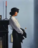 Valentine Rose by Jack Vettriano, Oil on canvas, sold Dec 2018