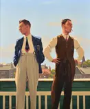The Cricketers by Jack Vettriano, Oil on canvas, sold Dec 2018