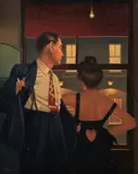 Out for the evening by Jack Vettriano, Oil on canvas, sold Dec 2018
