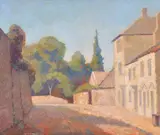Church Street by Walter James Steggles, Oil on board, sold Dec 2018