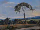 Sussex Landscape Oil on board Signed lower right by Walter James Steggles, Oil on board, sold Dec 2018