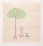 A Girl by Keiko Minami, Etching printed in colours, sold Dec 2018