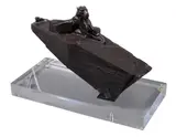 Leopard lying on a rock (maquette) Bronze Inscribed with signature and numbered 2/15 20 x 30cm (8 x 11 3/4in.) by Dylan Lewis, Bronze, sold Dec 2018