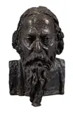 Portrait of Rabindranath Tagore Bronze with a brown patina Signed and numbered II lower right Height without base: 50.5cm (19¾ in.) Conceived in 1926 by Jacob Epstein, Bronze with a brown patina, sold Dec 2018