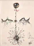 And Raymond Moretti by Jean Cocteau, Lithograph printed in colours, sold Nov 2018
