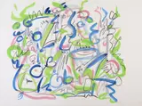 Ladies-in-waiting Gouache by Berenice Sydney, Gouache, watercolour and charcoal, offered Oct 2018