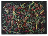 Not So Green As Cabbage Looking Pastel and gouache on black paper Signed and dated 4'81 lower right, titled lower left 55 x 65cm (21½ x 25½ in.) Unframed by Berenice Sydney, Pastel and gouache on black paper, sold Oct 2018