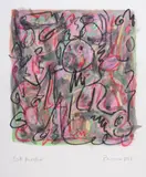 Cat Burglar Coloured pastel by Berenice Sydney, pastel, sold Oct 2018