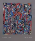 Abstract Idea Coloured oil pastels by Berenice Sydney, oil, sold Oct 2018