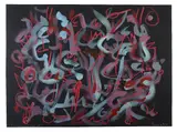 Pirotechnicians' Night Off Pastel and gouache on black paper Signed and dated 7'80 lower right, titled lower left 55 x 75cm (21½ x 29½ in.) Unframed by Berenice Sydney, Pastel and gouache on black paper, offered Oct 2018