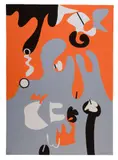 Focal Point (Orange & Grey) Screentprint in colours, 1975 Signed in black crayon, dated 2'75 and inscribed AP 80 x 58cm (31¼ x 22¾ in.) Unframed by Berenice Sydney, drawing, offered Oct 2018
