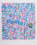 Brush Drawing With Roman Pen and ink and watercolour Signed and dated 1'77 lower right; titled lower left 60 x 39cm (23½ x 15¼ in.) Unframed by Berenice Sydney, Pen and ink and watercolour, sold Oct 2018