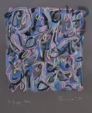 A Foggy Idea Coloured pastels by Berenice Sydney, acrylic and ink, offered Oct 2018