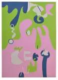 Focal Point (Pink, Green, Blue & White) Screenprint in colours, 1975 Signed in pencil, dated 2'75 and inscribed AP 80 x 58.2cm (31 1/2 x 22 7/8in.) by Berenice Sydney, Screenprint in colours, offered Oct 2018