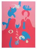 Tears (Pink & Blue) Screenprint in colours, 1975 Signed in pen, dated 1'75 and inscribed AP 79.5 x 58.5cm (31¼ x 23 in.) Unframed by Berenice Sydney, Screenprint in colours, offered Oct 2018