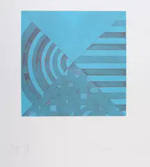 Intersection by Berenice Sydney, Etching printed in colours, offered Oct 2018