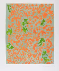 Fast Rhythm by Berenice Sydney, Etching printed in colours, offered Oct 2018