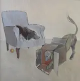 Untitled by Tom Homewood, Oil on canvas, sold Aug 2018