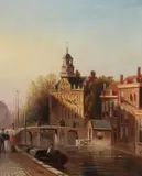 Diaconie, Orphelin House at den Haag Oil on panel Signed lower left 19.5 x 15cm (7 5/8 x 5 7/8in.) Provenance: MacConnal-Mason & Sons, Ltd., London by Jan Jacob Spohler, Oil on panel, sold Jul 2018