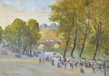 Au bord de la Seine Oil on canvas Signed lower left 35.5 x 51cm (13¾ x 20 in.) λ Indicates that this lot may be subject to Droit de Suite royalty charges by Charles Cundall, Oil on canvas, sold Jul 2018