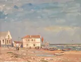 Pineche, Portugal Oil on canvas Signed lower left 46 x 61cm (18 x 24 in.) Provenance: P by Edward Seago, Oil on canvas, sold Jul 2018