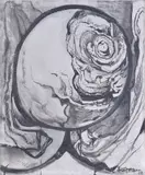 Moon flower Oil by Kurt Seligmann, Oil on canvas, sold Jul 2018