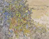 View towards Le Boulve from La Clotte Oil by Anthony Gross, Oil on canvas, sold Jul 2018