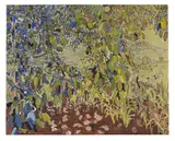 Grezels Through Walnut Leaves Oil by Anthony Gross, Oil on canvas, sold Jul 2018