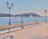 Promenade Matinale Oil by Pierre Bittar, Oil on canvas, offered Jul 2018