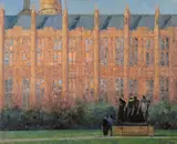 Rodin in London Oil by Robert Brown, Oil on canvas, sold Jul 2018