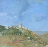 Blue and White of Umbria Oil by Tom Coates, Oil on canvas, offered Jul 2018