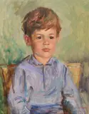 Portrait of Bruce Evers by Thomas Sherwood La Fontaine, Oil on canvas, offered Jul 2018