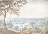 Country landscape Watercolour 16.5 x 23cm (6¼ x 9 in.) Please note: This work is signed lower left by Nicholas Pocock, Watercolour, offered Jul 2018