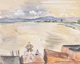 Crab Fishing Ink and by Anthony Gross, Ink and gouache, sold Jul 2018