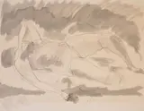 Jeune femme etendue Pen by André Dunoyer de Segonzac, Pen, ink and wash, offered Jul 2018