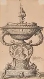 After Hans Holbein Two Handled Cup Engraving [P by Wenceslaus Hollar, Engraving, offered Jul 2018